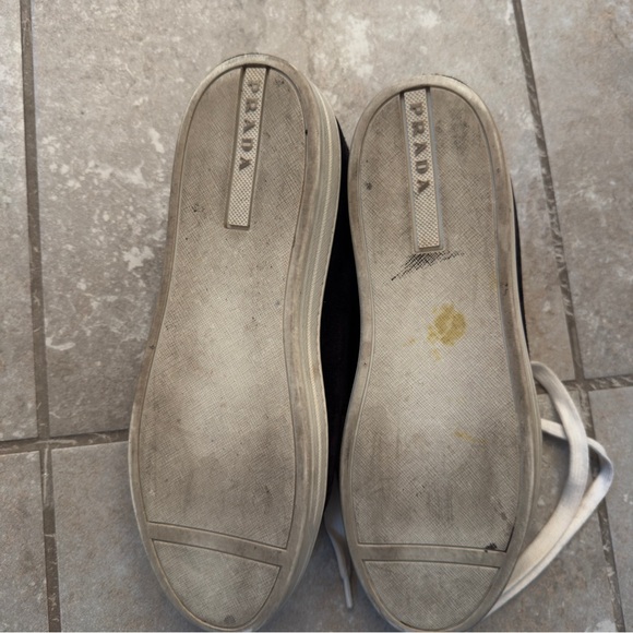 Prada Black Suede Sneakers - Picture 7 of 8